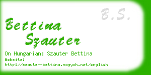 bettina szauter business card